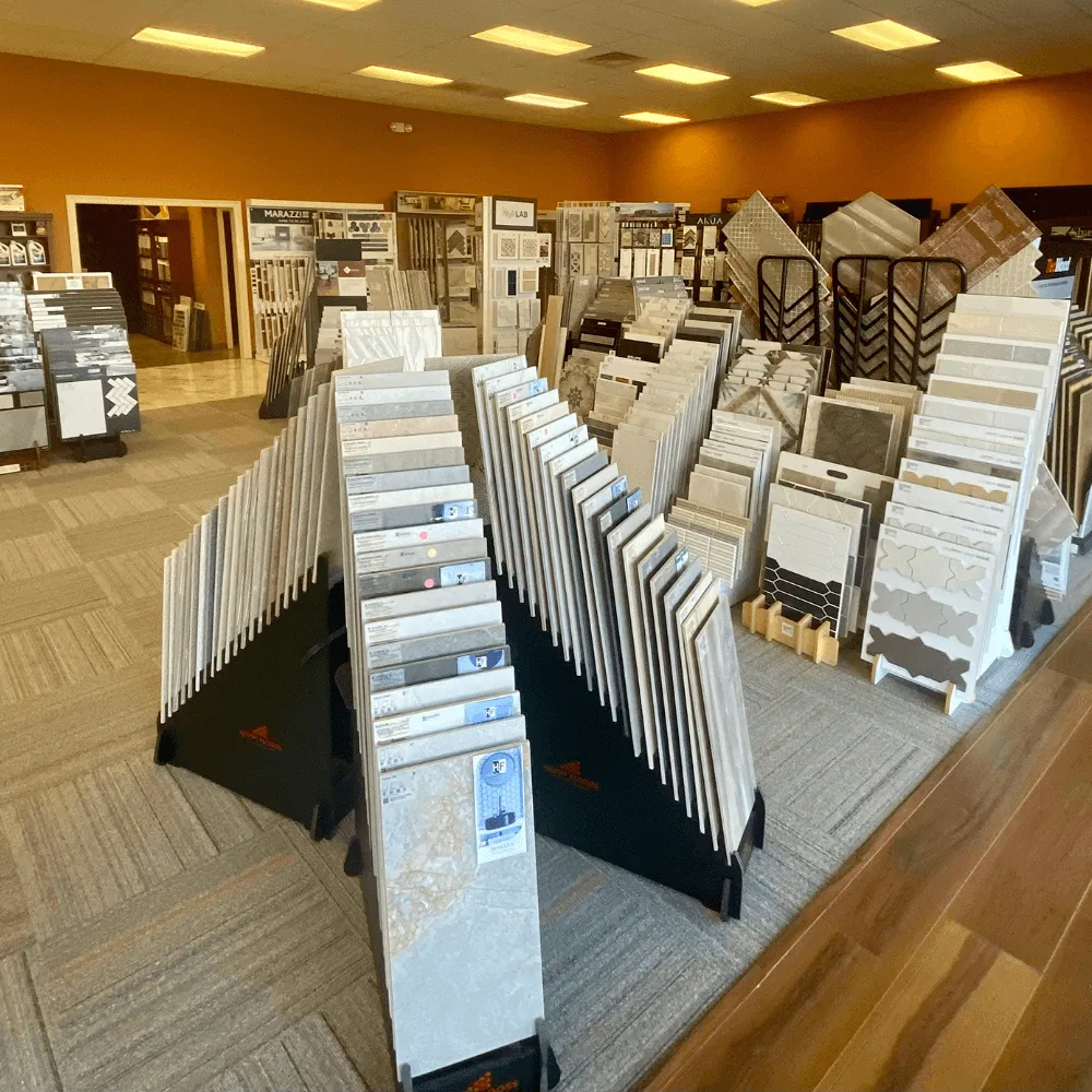 B and S Carpet One hardwood showroom
